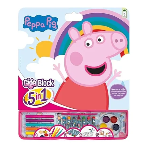 Cefa Toys Actividades Giga Block 5 en 1 Peppa 21883
