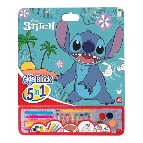 Cefa Toys Actividades Giga Block 5 en 1 Stitch 21884