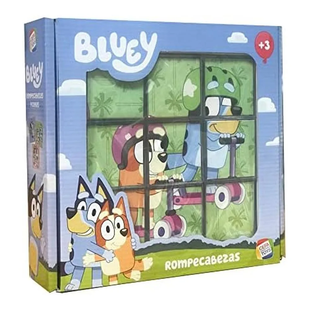 Cefa Toys Rompecabezas Bluey 9 Cubos 88319 - Imagen 2