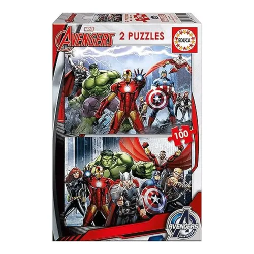 Educa Puzzles Avengers Los Vengadores 2×100 Piezas 15771