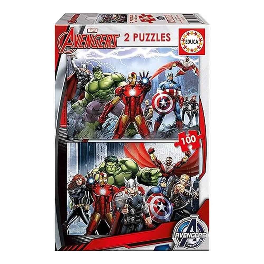 Educa Puzzles Avengers Los Vengadores 2x100 Piezas 15771
