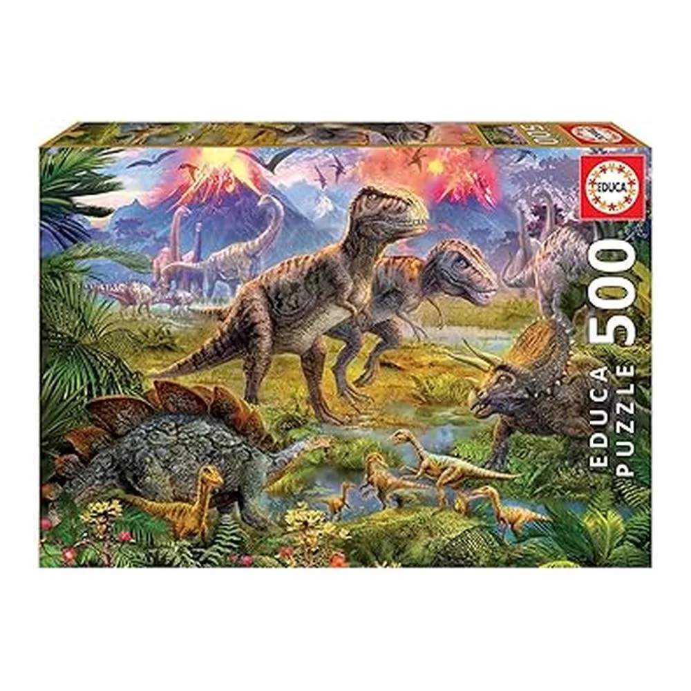 Educa Puzzle Encuentro de Dinosaurios 500 Piezas 15969