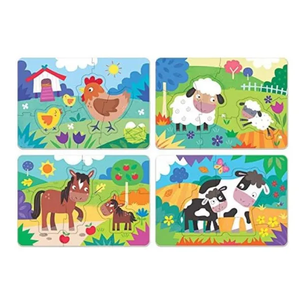 Educa Conjunto de Puzzles Progresivos Infantiles My First Mamás y Bebés ...