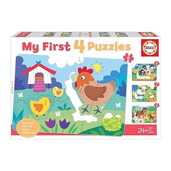 Educa Conjunto de Puzzles Progresivos Infantiles My First Mamás y Bebés ...