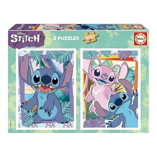 Educa Pack de Puzzles Stitch 2×500 Piezas 19732