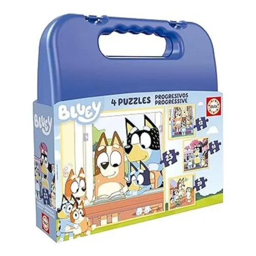 Educa Set de Puzzles Progresivos Bluey 12 a 25 Piezas Maleta 19830
