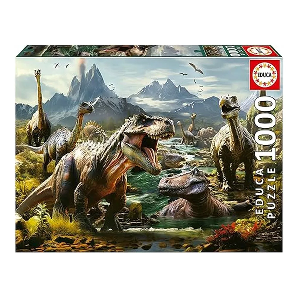 Educa Puzzle Dinosaurios Feroces 1000 Piezas 19924