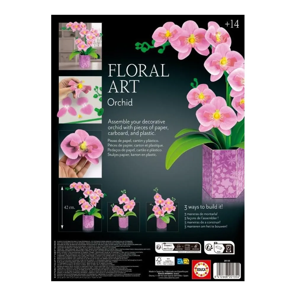 Educa Orquídea Floral Art Kit de Manualidad 20135 - Imagen 2