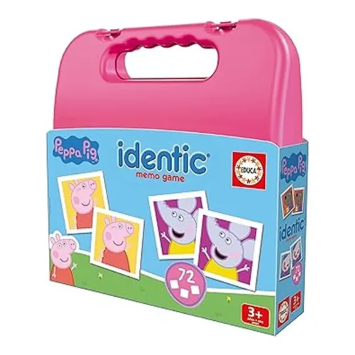 Educa Identic Peppa Pig Juego de Memoria 72 Cartas 20220