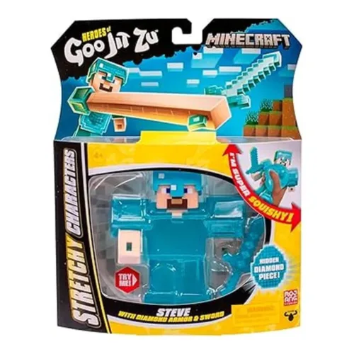 Bandai Heroes de Goo Jit Zu Figura de Acción Minecraft Steve 42766