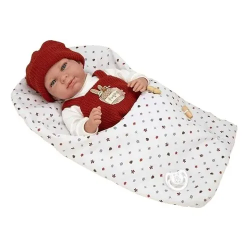 Muñeca Elegance Cris Naranja con Saco de Dormir 60897