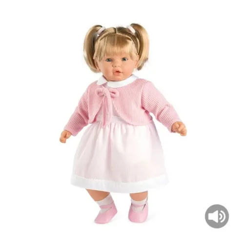 Muñeca Arias Elegance Leonor Rosa con Sonido y Coletas 65226