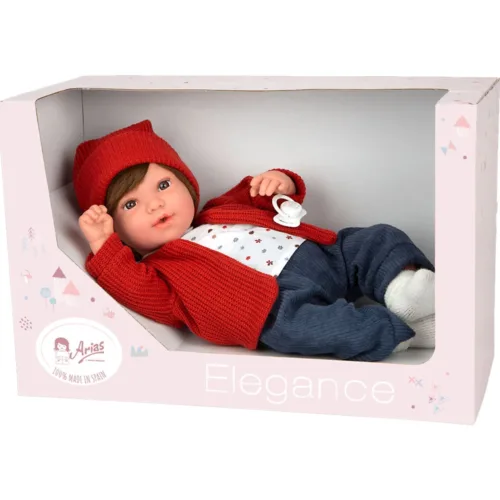 Muñeca Elegance Iria Roja con Mecanismo 14 Sonidos 65396