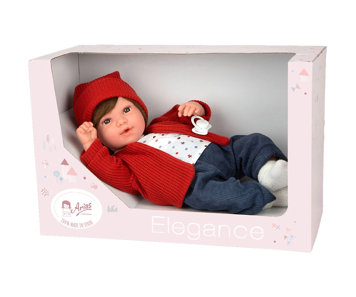 Muñeca Elegance Iria Roja con Mecanismo 14 Sonidos 65396