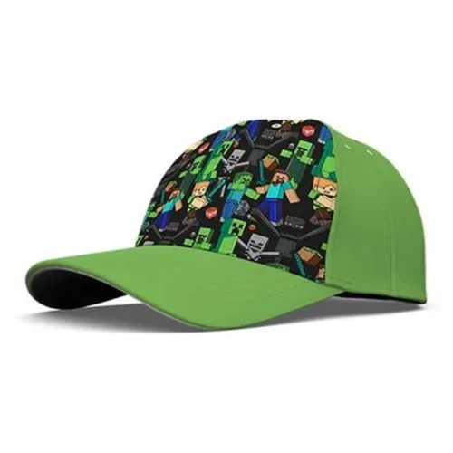 Gorra Minecraft Verde Talla 52/54cm BAM-MNCT-177