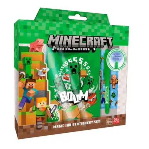 Diario Con Boligrafo Magico Minecraft MC00041