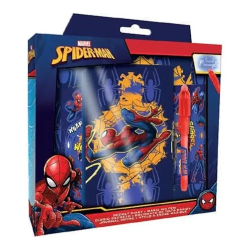 Diario con bolígrafo mágico de Spiderman SP50069