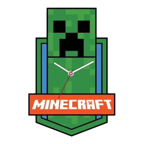 Reloj de pared analógico videojuego Minecraft MIN3023
