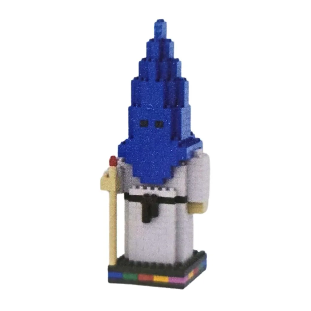 Pixo Nazareno con capirote azul y túnica blanca 342 piezas - bloques de construcción NZSC16