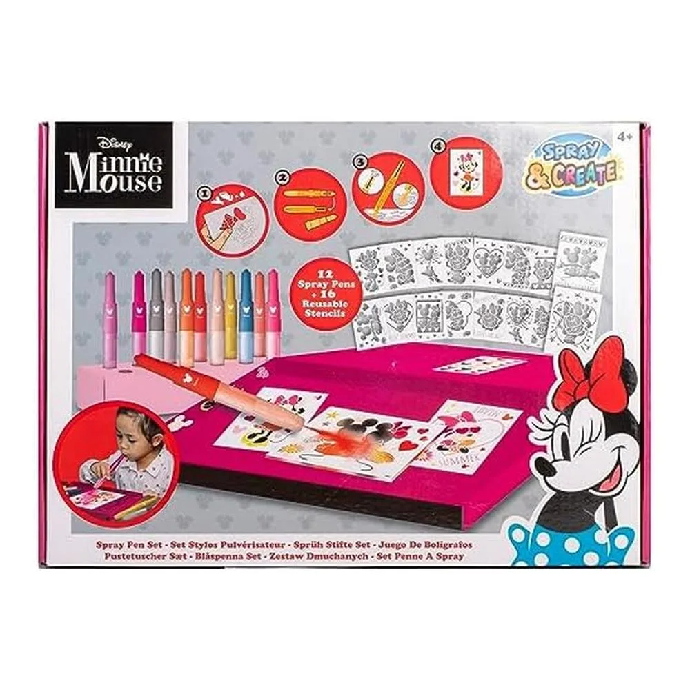 Disney Minnie Mouse Juego de Bolígrafos con Pulverizador Deluxe MM22368 - Imagen 2