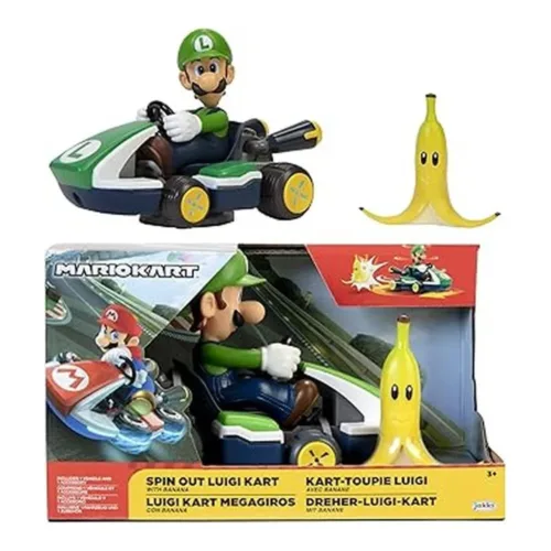 Figura Luigi Kart Megagiros Mario Kart 6,5 cm Jakks Pacific 40875