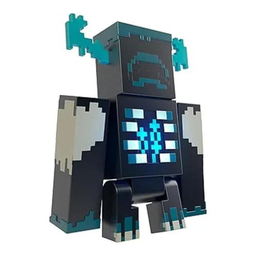 Mattel Minecraft Warden Figura de Acción Deluxe con Luces y Sonidos HHK89