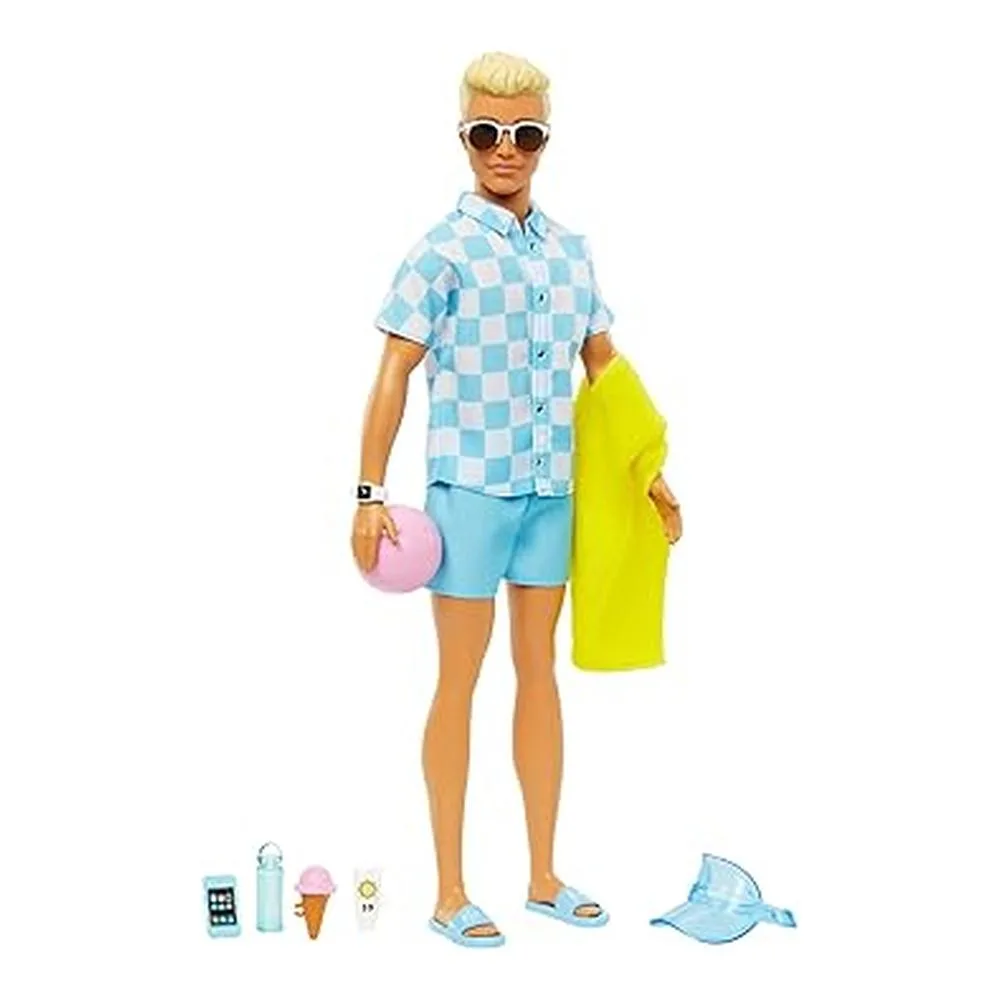 Barbie Ken Día en la Playa Muñeco Modelos Surtidos Modelo Surtido (1 unidad por artículo comprado)