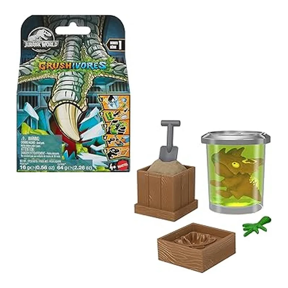 Jurassic World Crushivores Dinosaurio Mini Sorpresa Modelos Surtidos Modelo Surtido (1 unidad por artículo comprado) - Imagen 2