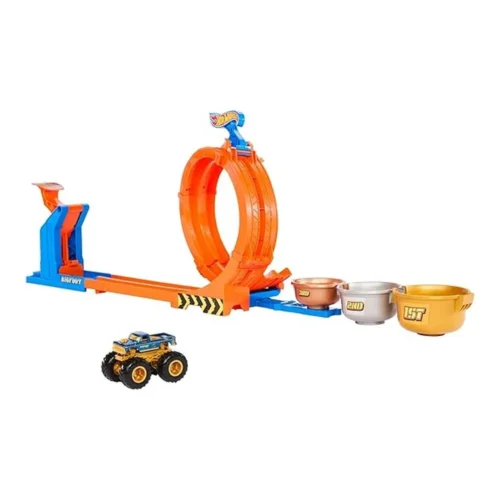 Hot Wheels Monster Trucks Trofeo Challenge Bigfoot Conjunto de Pista JBX64