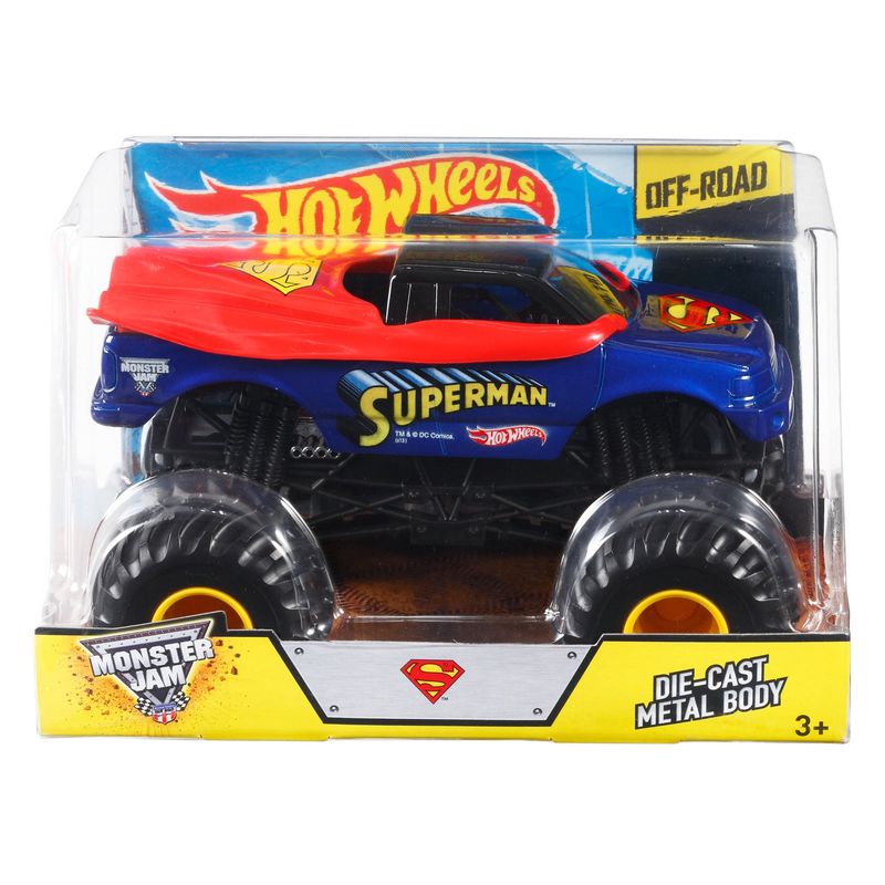 Hot Wheels Monster Jam Superman Die-Cast Escala 1:24 JDR13