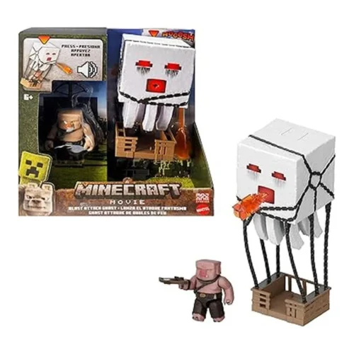Mattel Minecraft Ghast de Ataque con Proyectiles Conjunto de Figuras JFB69
