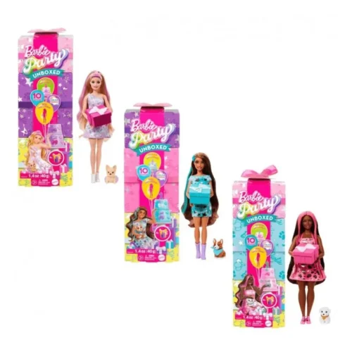 Barbie Party Unboxed Muñeca Modelos Surtidos Mattel Modelo Surtido (1 unidad por artículo comprado)