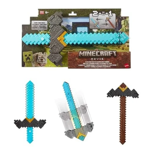 Mattel Minecraft Espada Transformable en Pico 2 en 1 Juguete JFR72