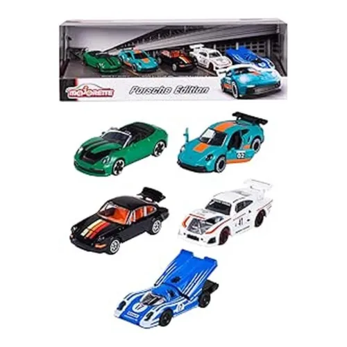 Majorette Pack de 5 Coches de Metal Porsche Escala 1:64 212053172