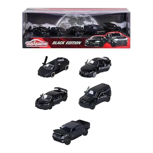 Majorette Giftpack 5 Coches Negros Black Edition Set 212053191