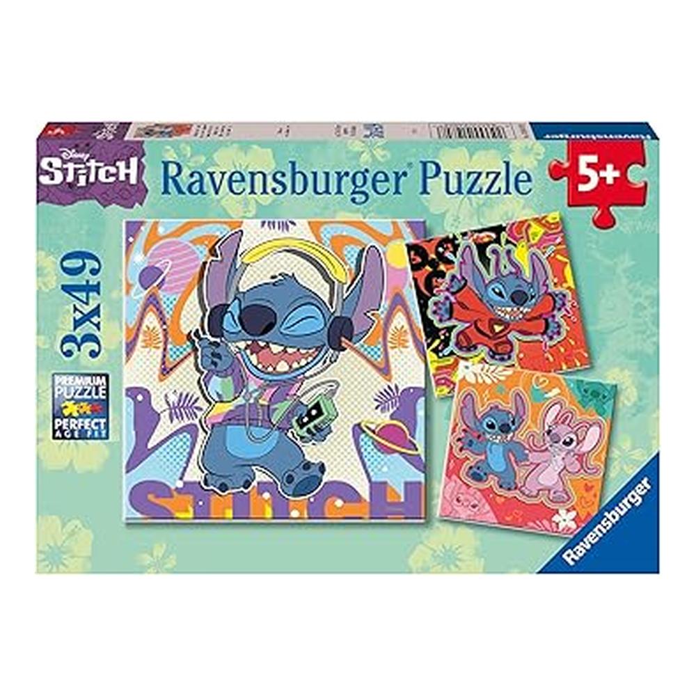 Ravensburger Puzzle Disney Stitch 3 Puzzles de 49 Piezas Edición 2 12001070