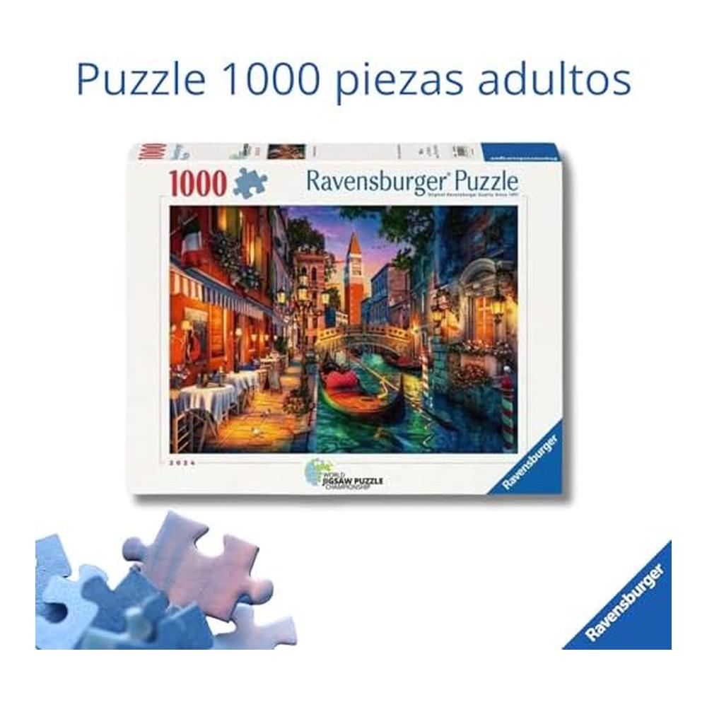 Ravensburger Puzzle Ilustrados Venice 1000 Piezas 12001439 - Imagen 2