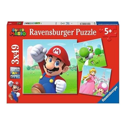 Ravensburger Puzzle Super Mario 3 Puzzles de 49 Piezas 5186
