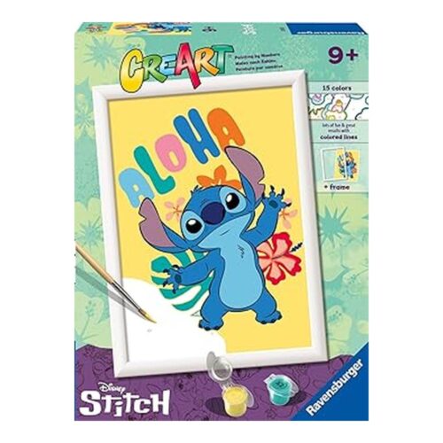 Ravensburger CreArt Serie D Aloha Stitch Pintar por Números Kit 23769