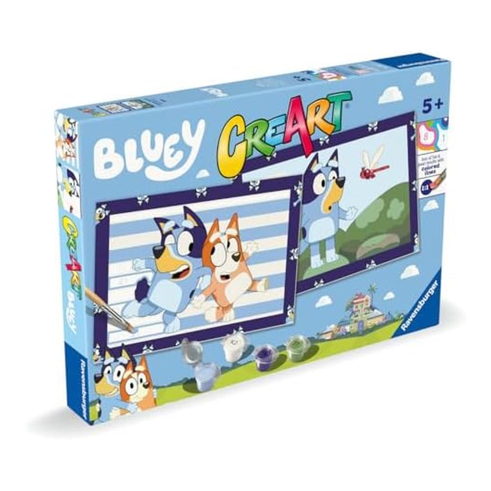 Ravensburger CreArt Serie Junior Bluey Pintar por Números Kit con Marco 23961 - Imagen 2