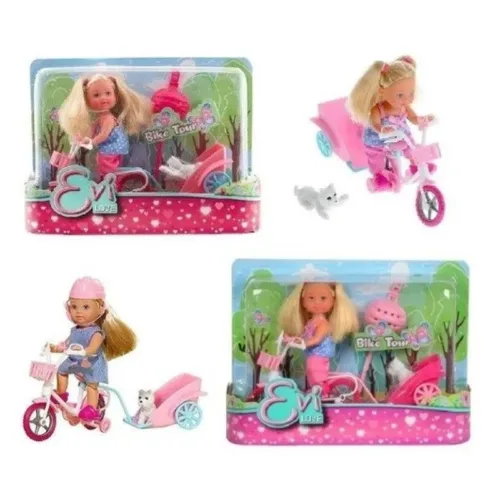 Muñeca Evi Love Bike Tour Modelos Surtidos Simba Modelo Surtido (1 unidad por artículo comprado)