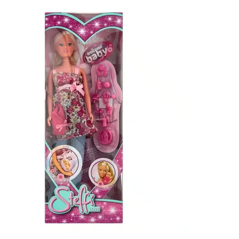 Muñeca Embarazada Steffi Love con Accesorios de Bebé Simba 105734000