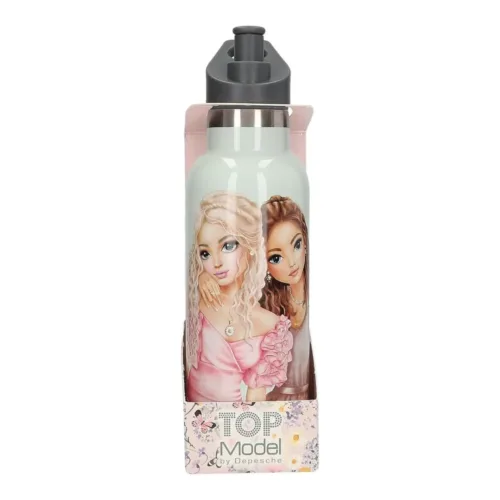 Depesche TopModel Summer Feeling Botella de Acero Inoxidable Verde 13411