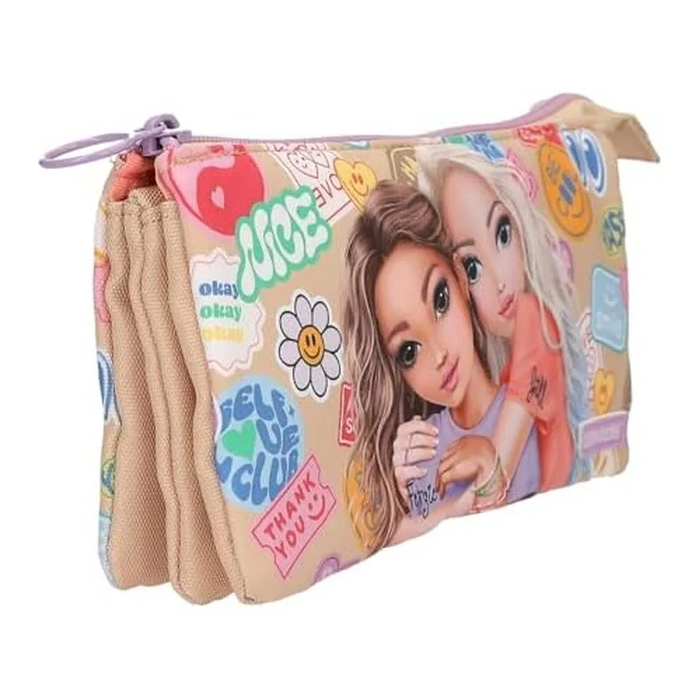 Depesche TopModel Girl Power Estuche Beige 3 Compartimentos 13287 - Imagen 2