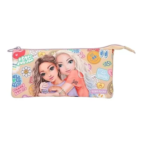 Depesche TopModel Girl Power Estuche Beige 3 Compartimentos 13287