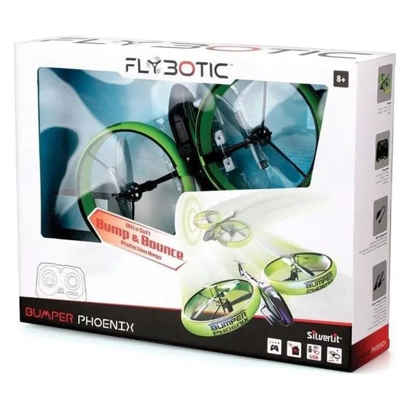 Dron-Helicóptero radio control Silverlit verde Bumper Phoenix 84814 - Imagen 2