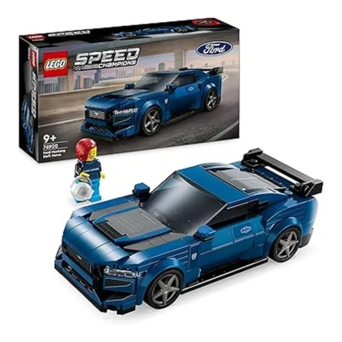 Lego Speed Champions Ford Mustang Dark Horse Coche Juguete Azul 76920