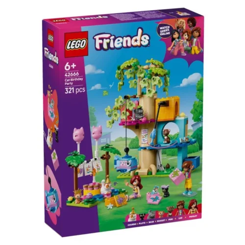 Lego Friends Fiesta de Cumpleaños y Casa del Árbol Felina 42666