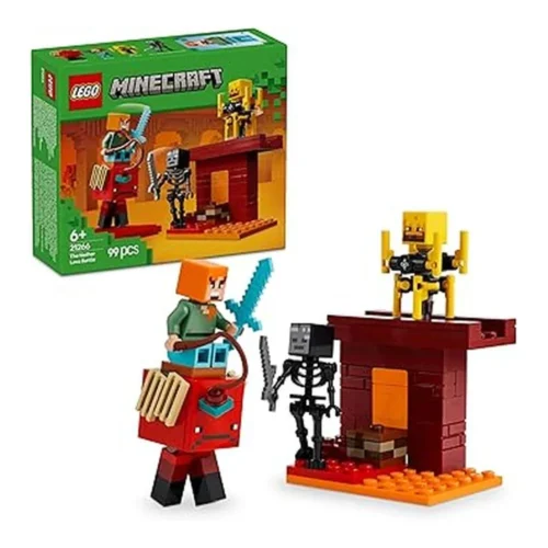 Lego Minecraft Batalla de Lava del Inframundo Juguete de Construcción 21266