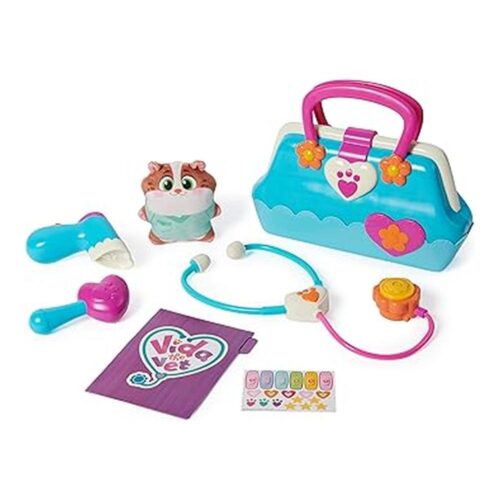Vida the Vet Maletín de Veterinaria con 5 Accesorios y Peluche Popcorn 6069852